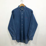 Vintage 90s Polo Country Ralph Lauren Heavy Denim Shirt (XL