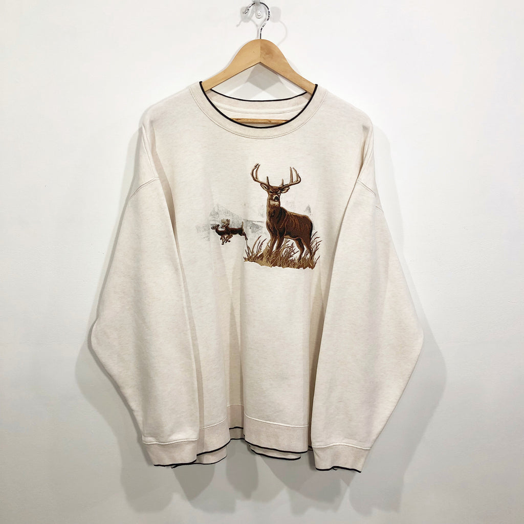 Vintage deer sweatshirt best sale
