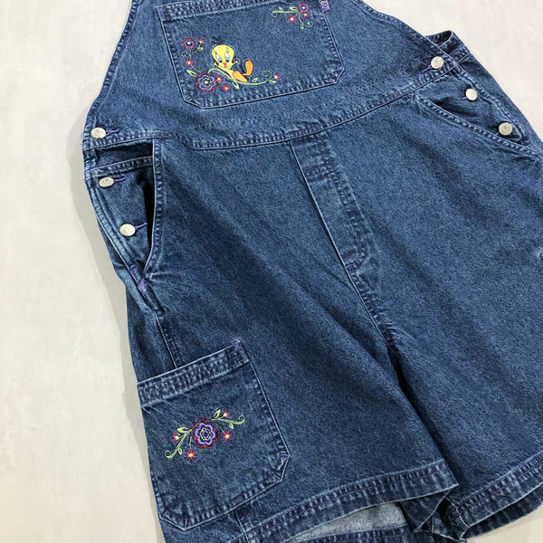 Vintage Looney Tunes Denim Overalls Tweety (W/XL)