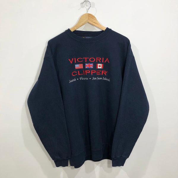Vintage Soffe Heavy Sweatshirt Victoria Clipper Ferry USA (L)