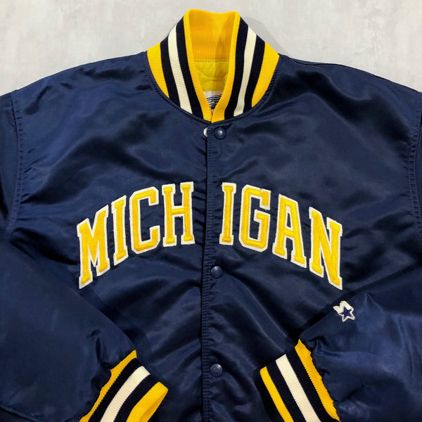 Vintage Starter Satin Jacket Michigan Uni (XL)