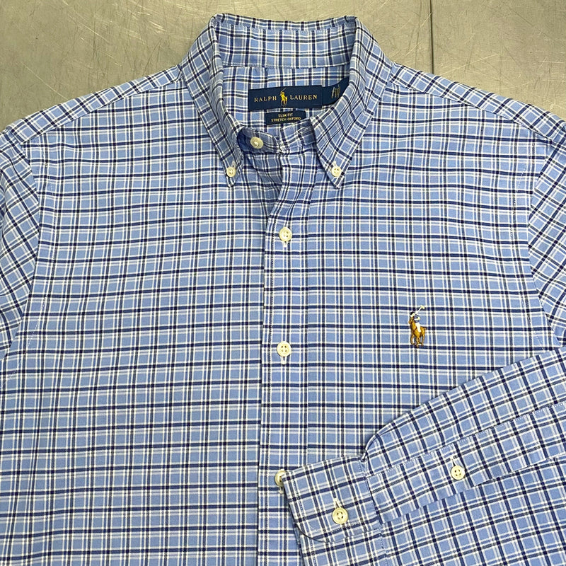 [REWORKED] Polo Ralph Lauren Cropped Shirt (XS)