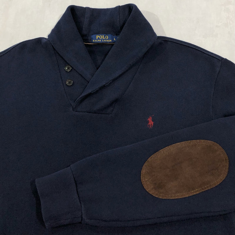 Polo Ralph Lauren Shawl Knit Sweater (L/BIG)