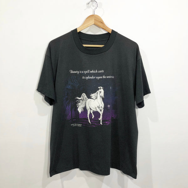 Vintage T-Shirt 1993 Tami Firebaugh Animal Design Horse (L/BIG)