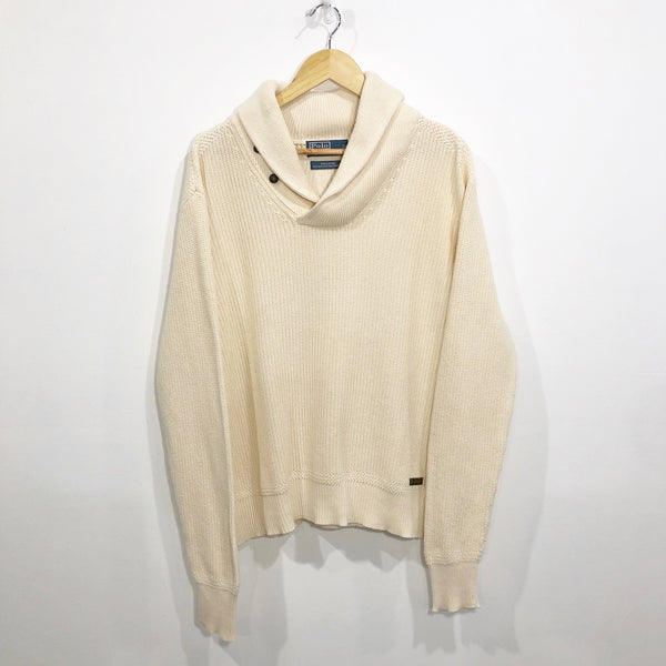 Polo Ralph Lauren Shawl Knit Sweater (L)
