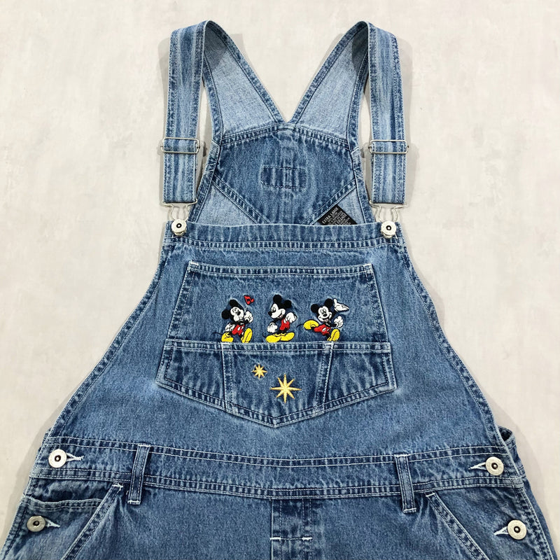 Vintage Disney Denim Overalls Mickey (W/XL)