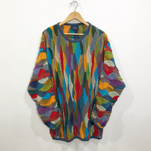 Vintage Limnos Australia Cotton Cable Knit Sweater (L/TALL)