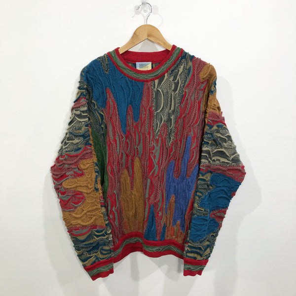 Vintage Limnos Australia Wool Cable Knit Sweater (M)