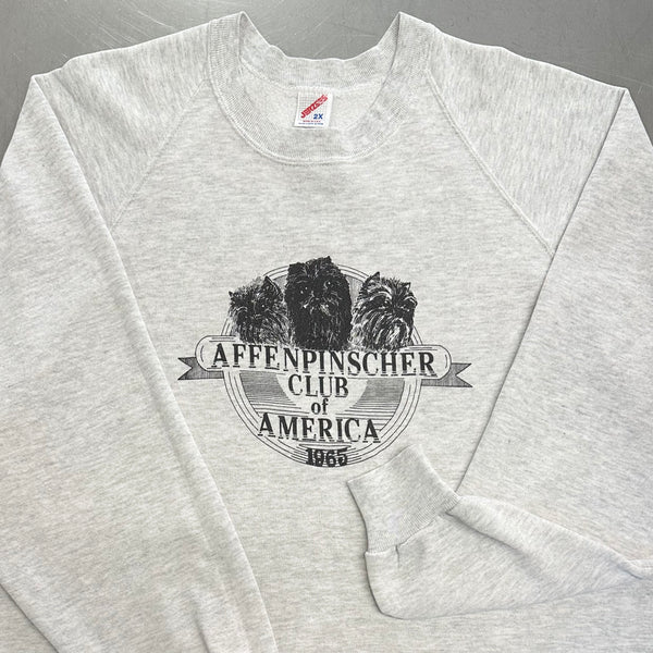 Vintage Jersey Sweatshirt Affenpinscher Club USA (W/2XL)