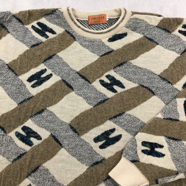 Vintage Corsini Wool Knit Sweater (3XL/TALL)
