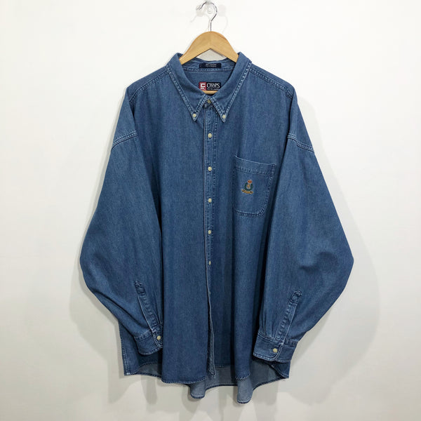 Vintage CHAPS Ralph Lauren Denim Shirt (3XL/BIG)