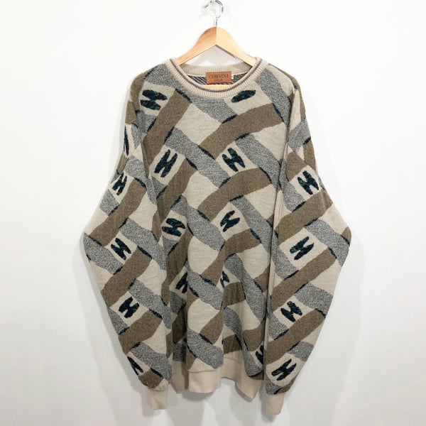 Vintage Corsini Wool Knit Sweater (3XL/TALL)