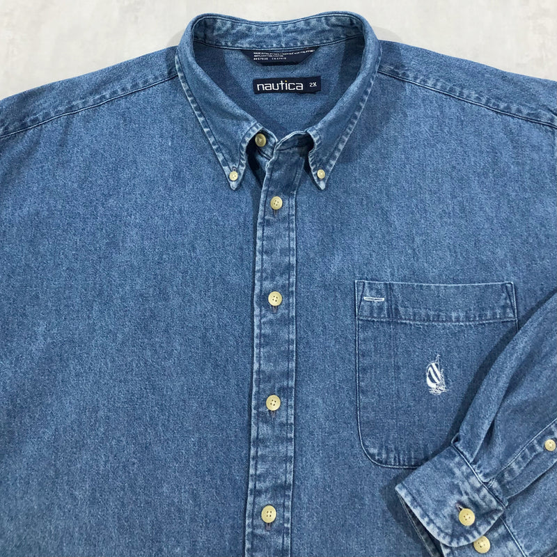 Vintage Nautica Denim Shirt (XL/BIG)