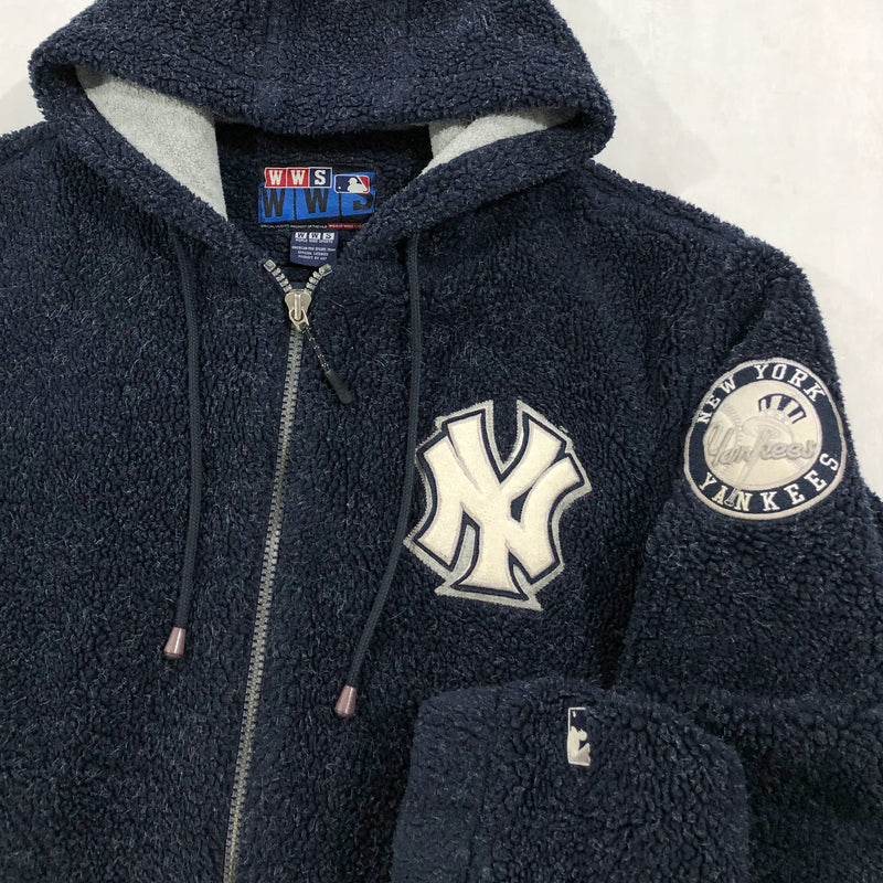 Vintage WWS MLB Sherpa Jacket New York Yankees (L/BIG-XL)