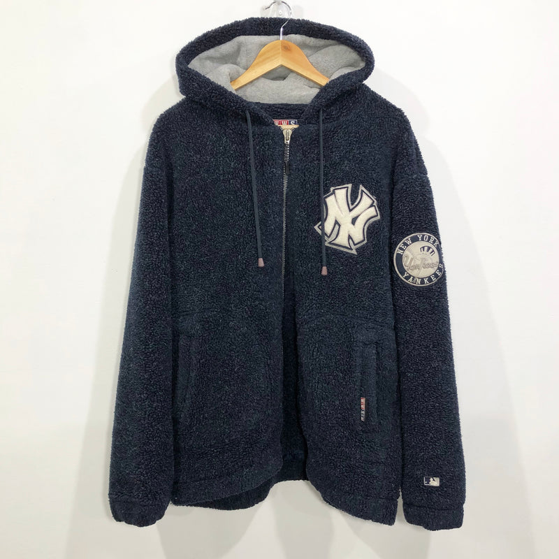 Vintage WWS MLB Sherpa Jacket New York Yankees (L/BIG-XL)