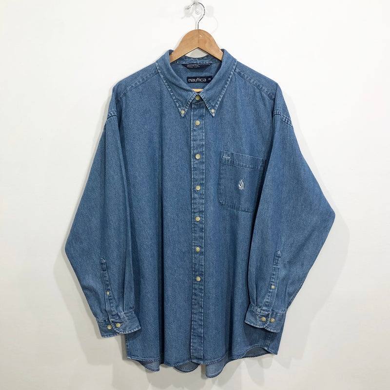 Vintage Nautica Denim Shirt (XL/BIG)