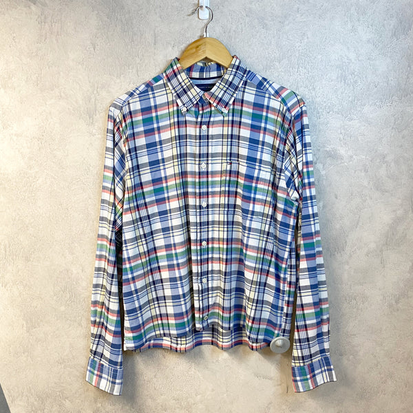 [REWORKED] Tommy Hilfiger Cropped Shirt (M)