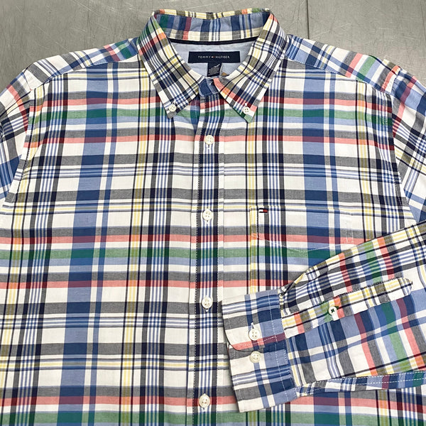 [REWORKED] Tommy Hilfiger Cropped Shirt (M)
