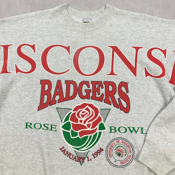Vintage Fruit of the Loom Sweatshirt 1994 Wisconsin Uni Badgers USA (XL)