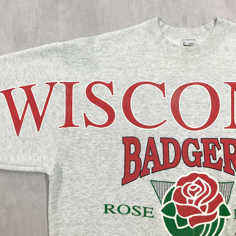 Vintage Fruit of the Loom Sweatshirt 1994 Wisconsin Uni Badgers USA (XL)