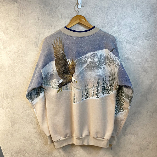 Vintage Sweatshirt Eagle USA (M)