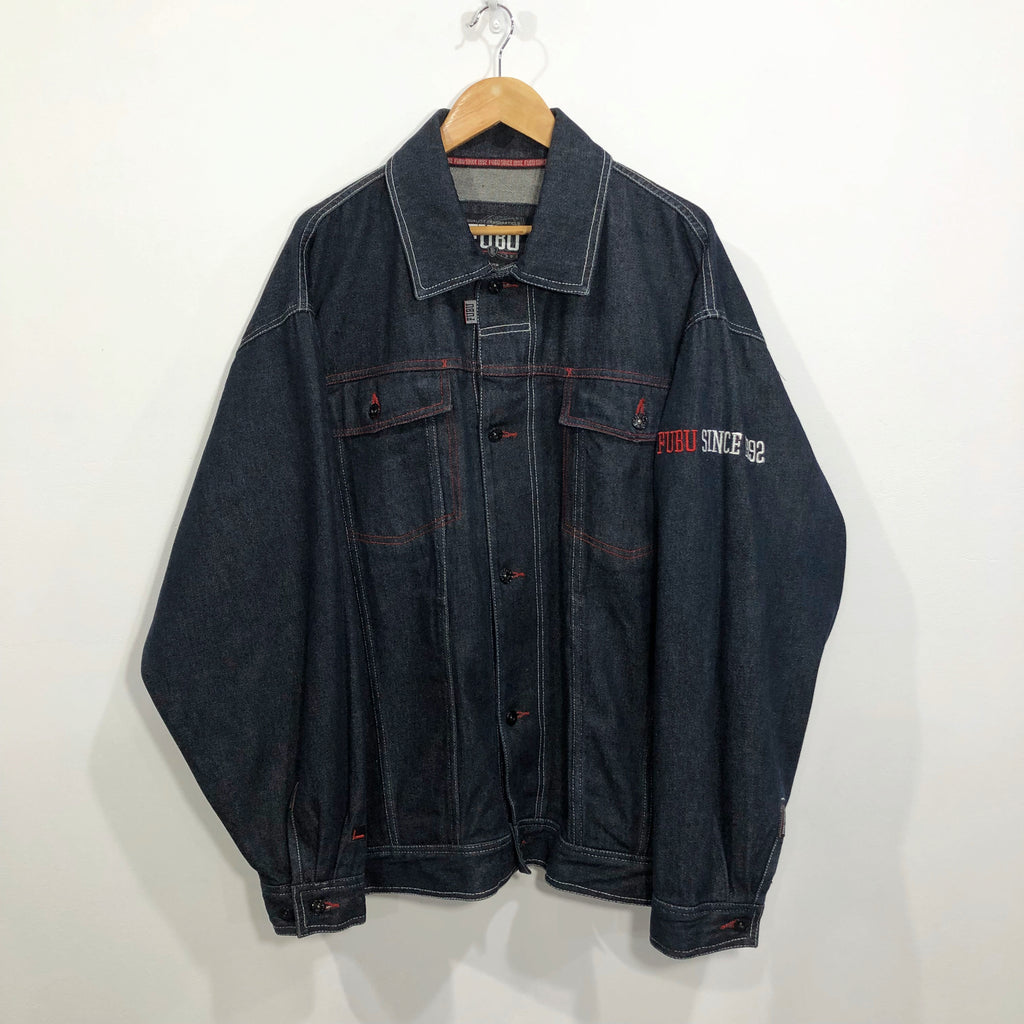 Vintage Fubu Denim Jacket 2XL VINTAGELANDNZ
