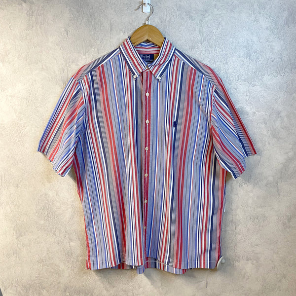 [REWORKED] Polo Ralph Lauren Cropped Shirt (L)