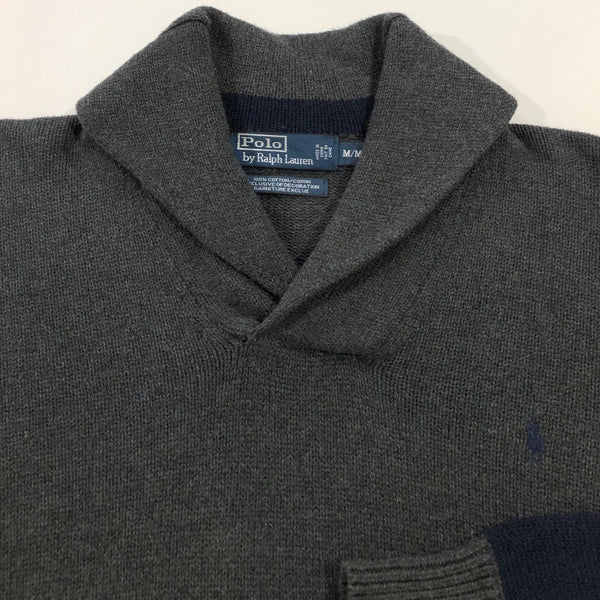 Polo Ralph Lauren Shawl Knit Sweater (M)
