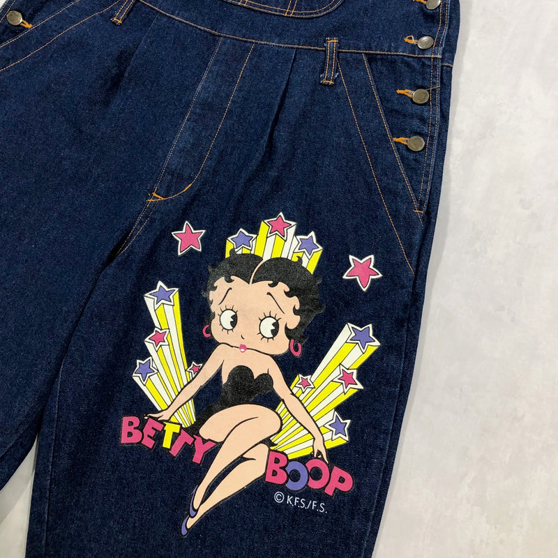 Vintage Betty Boop Denim Overalls (SIZE M /14-16)
