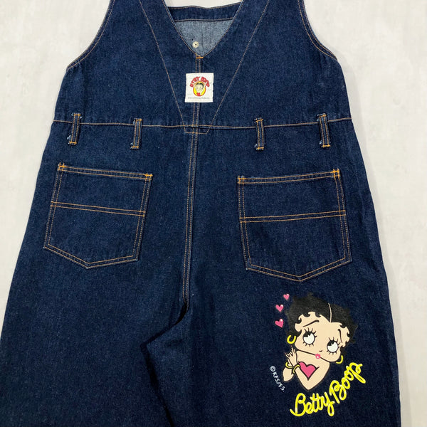 Vintage Betty Boop Denim Overalls (SIZE M /14-16)