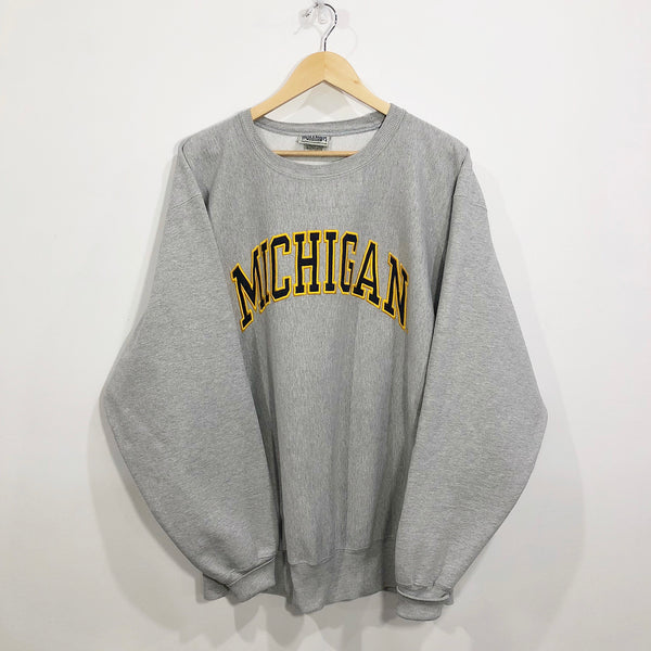 Vintage Steve & Barry's Heavyweight Sweatshirt Michigan Uni (2XL)