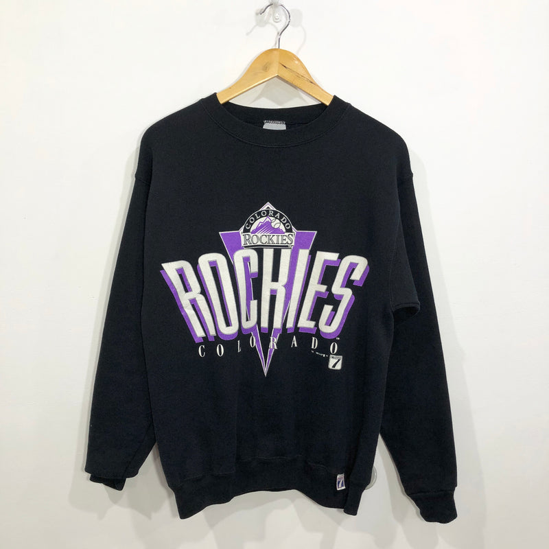 Vintage Logo 7 Sweatshirt 1993 MLB Colorado Rockies M XS W M VINTAGELANDNZ