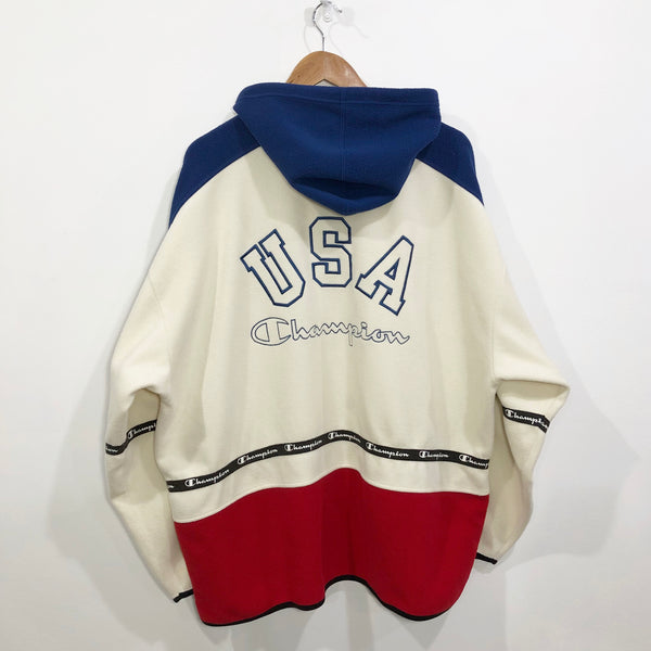 Vintage Champion Fleeced Jacket (2XL)
