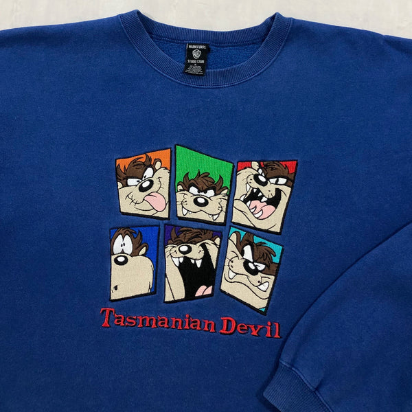 Vintage Warner Bros Sweatshirt 1996 Taz (XL)