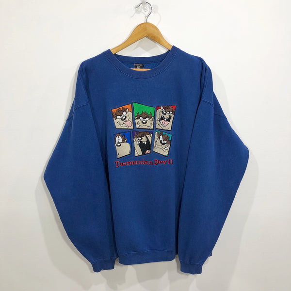 Vintage Warner Bros Sweatshirt 1996 Taz (XL)