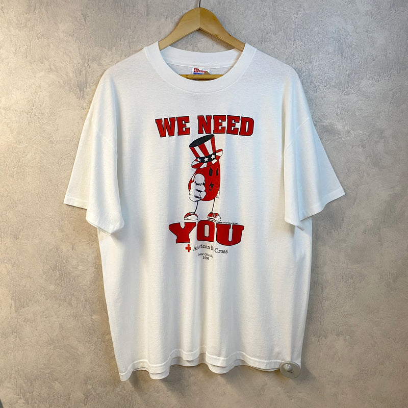 Vintage Hanes T-Shirt 1996 American Red Cross (XL)