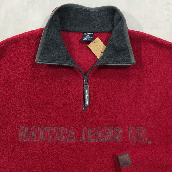 Vintage Nautica Jeans Co. Fleeced Pullover (2XL)