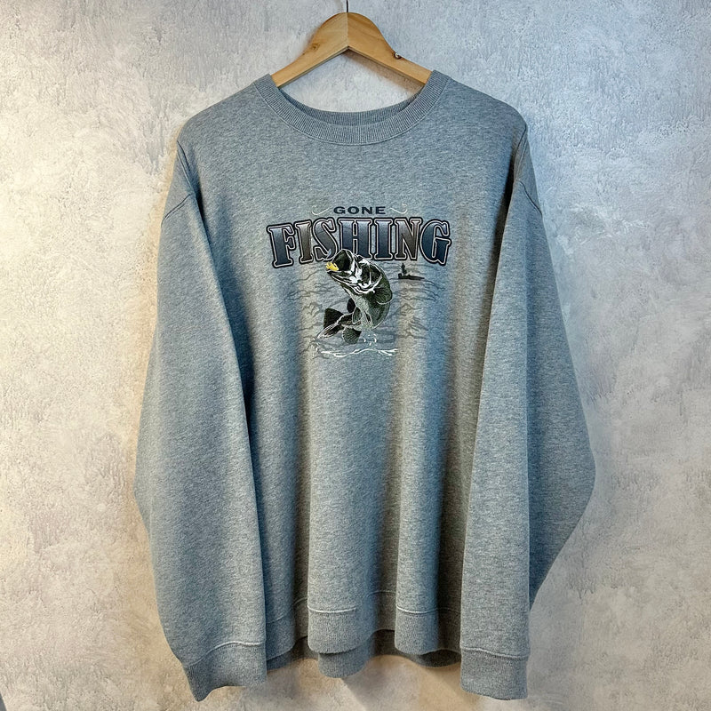 Croft & Barrow Sweatshirt Gone Fishing (L)