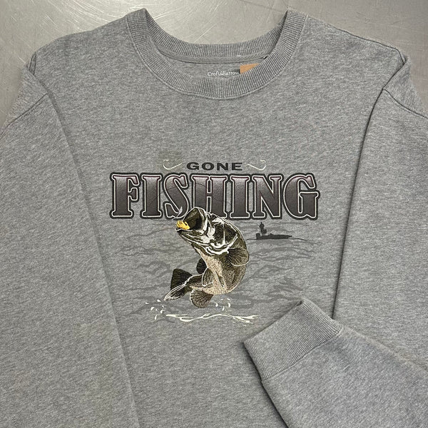 Croft & Barrow Sweatshirt Gone Fishing (L)
