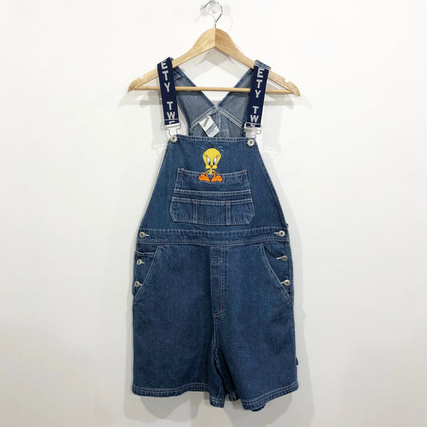 Vintage Looney Tunes Denim Overalls 2000 Tweety (W/M)