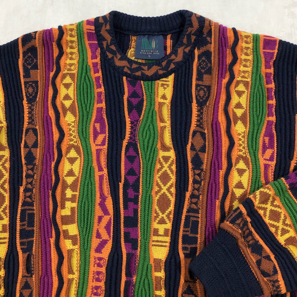 Vintage Limnos Australia Wool Heavy Knit Sweater (L)