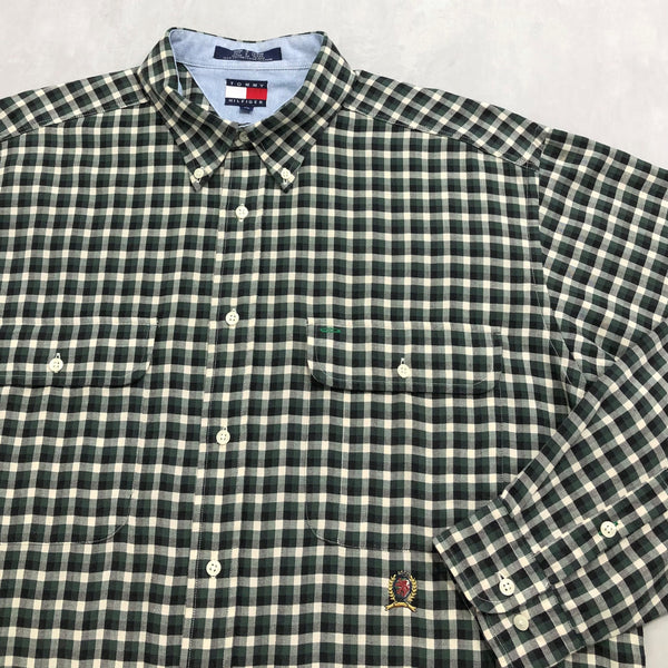 Vintage Tommy Hilfiger Shirt Lion Crest Logo (XL)