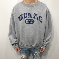 Vintage Russell Fleeced Sweatshirt Montana State Uni (L)