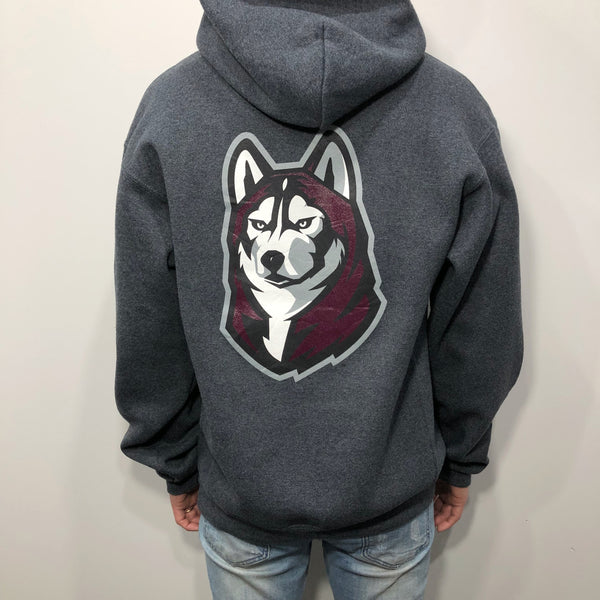 Russell Fleeced Hoodie Bloomsburg Uni Pennsylvania Huskers (M)