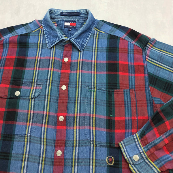 Vintage Tommy Hilfiger Shirt Lion Crest Logo (XL)