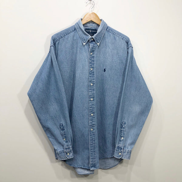 Vintage Polo Ralph Lauren Denim Shirt (XL/TALL)