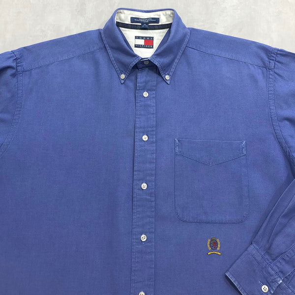 Vintage Tommy Hilfiger Shirt Lion Crest Logo (XL)