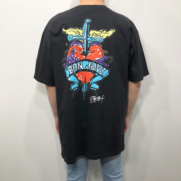 Hard Rock Cafe T-Shirt Chicago Bon Jovi (L/TALL)