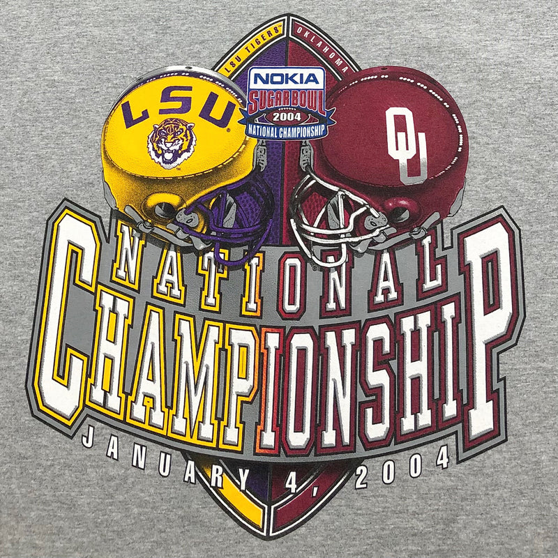Jerzees T-Shirt National Championship Louisiana Uni vs Oklahoma Uni (M)