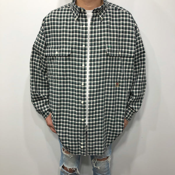 Vintage Tommy Hilfiger Shirt Lion Crest Logo (XL)